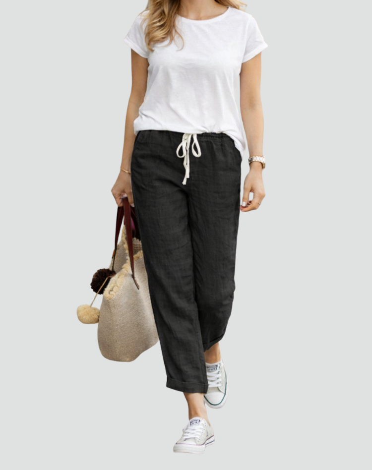 Women's Loose Fit Trousers | Drawstring