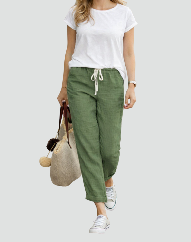 Women's Loose Fit Trousers | Drawstring