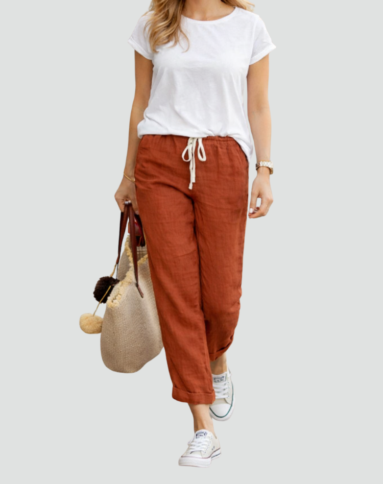 Women's Loose Fit Trousers | Drawstring