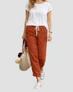 Women's Loose Fit Trousers | Drawstring