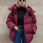 Women's Oversized Zip Up Puffer Jacket | Winter