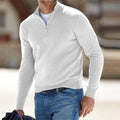Men’s Quarter-Zip Stand Collar Sweater | Long Sleeves