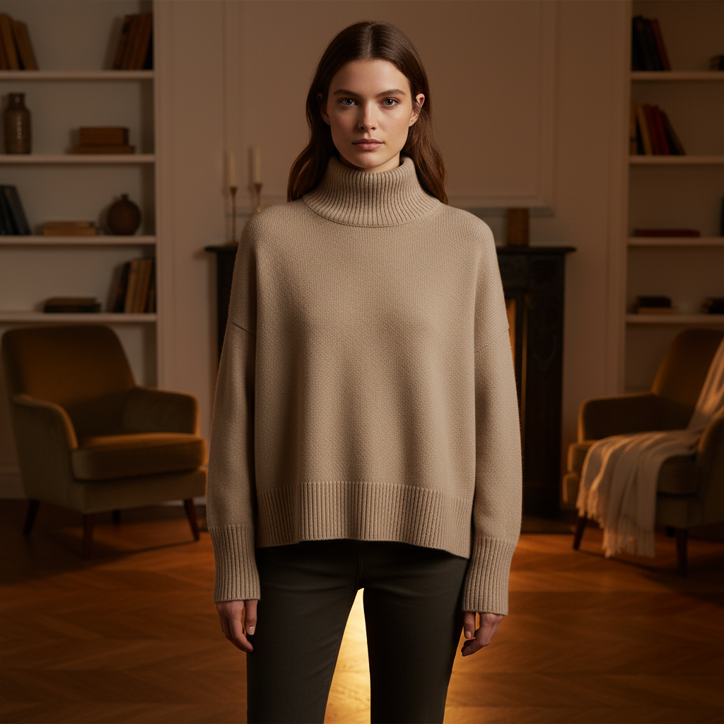 Women’s Oversized Turtleneck Sweater | Winter