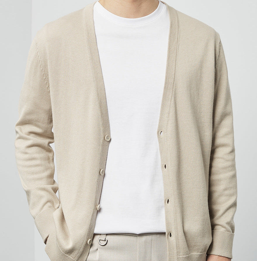 Men's Casual Cardigan | Button Closure