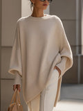 Women's Chic Draped Knit Sweater | Oversize