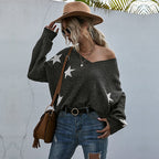 Women's Casual Sweater | Star Pattern