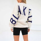 Women's Casual Back Print Sweater | Oversized Fit