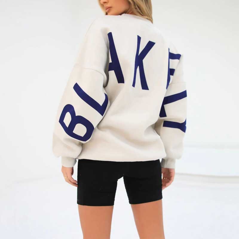 Women's Casual Back Print Sweater | Oversized Fit