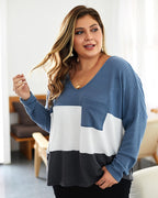 Women's Casual Waffle Knit Top | Long Sleeves
