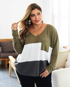 Women's Casual Waffle Knit Top | Long Sleeves
