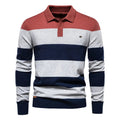 Men's Striped Knit Polo Sweater | Casual