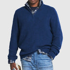 Men's High Neck With Zip Sweater | Knitted