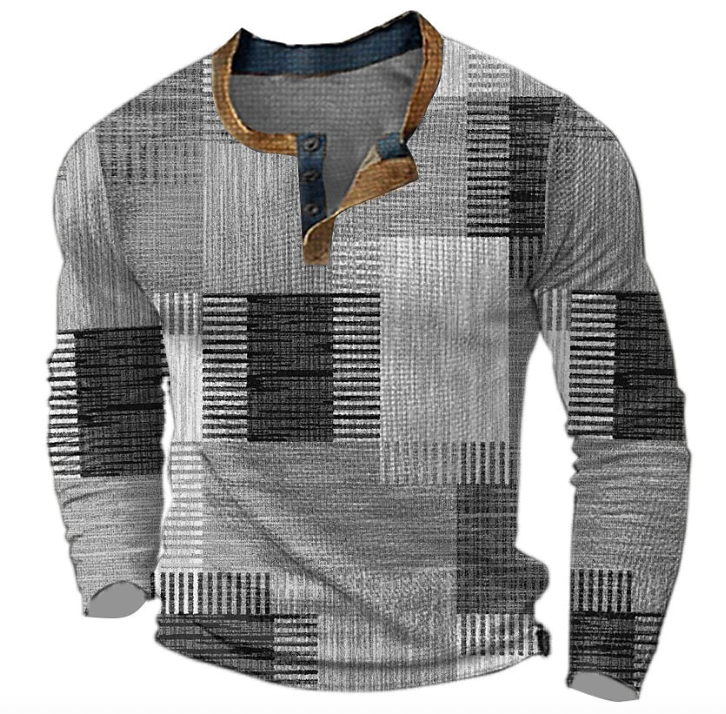 Men's Geometric Pattern Sweater | Casual