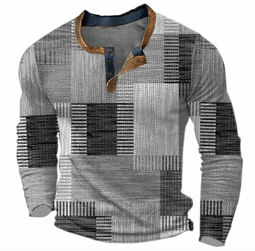 Men's Geometric Pattern Sweater | Casual
