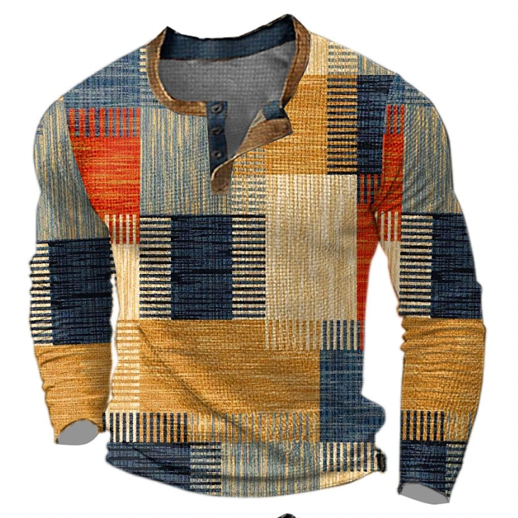 Men's Geometric Pattern Sweater | Casual
