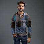 Men's Geometric Pattern Sweater | Casual
