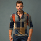 Men's Geometric Pattern Sweater | Casual