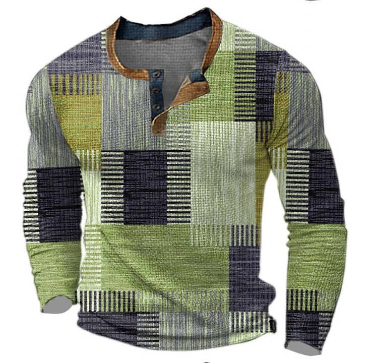 Men's Geometric Pattern Sweater | Casual