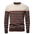 Men's Ribbed Trim Sweater | Stripe