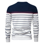 Men's Ribbed Trim Sweater | Stripe