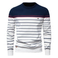 Men's Ribbed Trim Sweater | Stripe