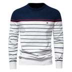 Men's Ribbed Trim Sweater | Stripe