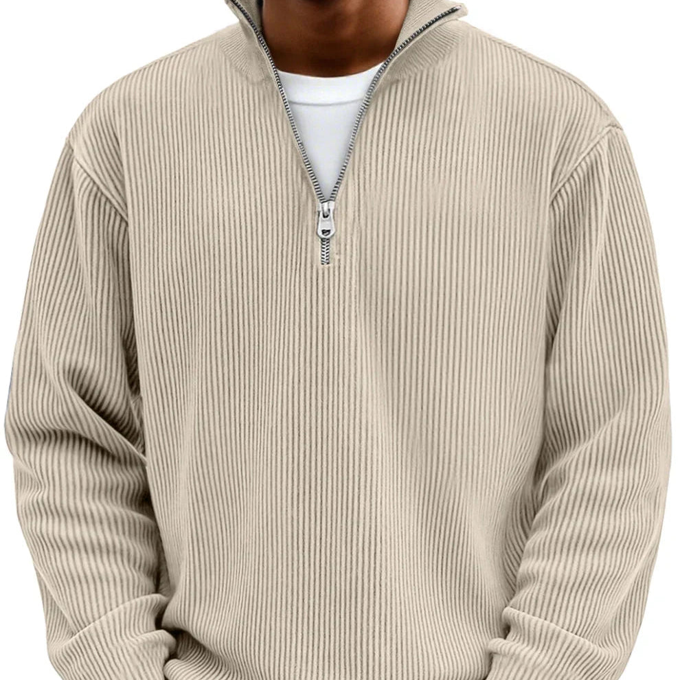 Men's Quarter Zip-Up Sweater | Casual