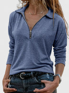 Women's Stylish Quarter Zip Sweatshirt | Casual