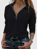 Women's Stylish Quarter Zip Sweatshirt | Casual