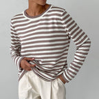 Women's Striped Crew Neck Sweater | Classic