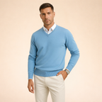 Men's Casual V-Neck Sweater | Slim Fit