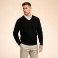 Men's Casual V-Neck Sweater | Slim Fit