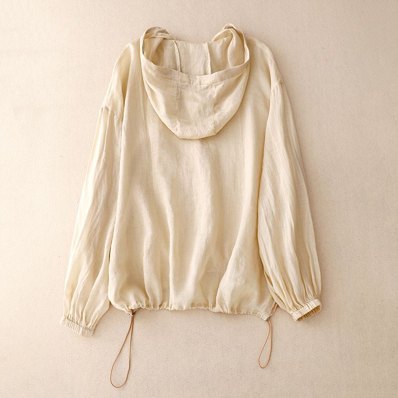 Women's Summer Hooded Jacket | Button Up