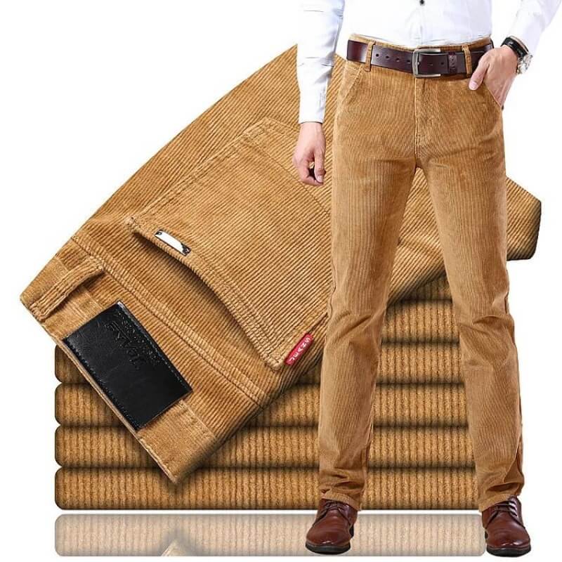 Men’s Formal Textured Trousers | Straight-Fit
