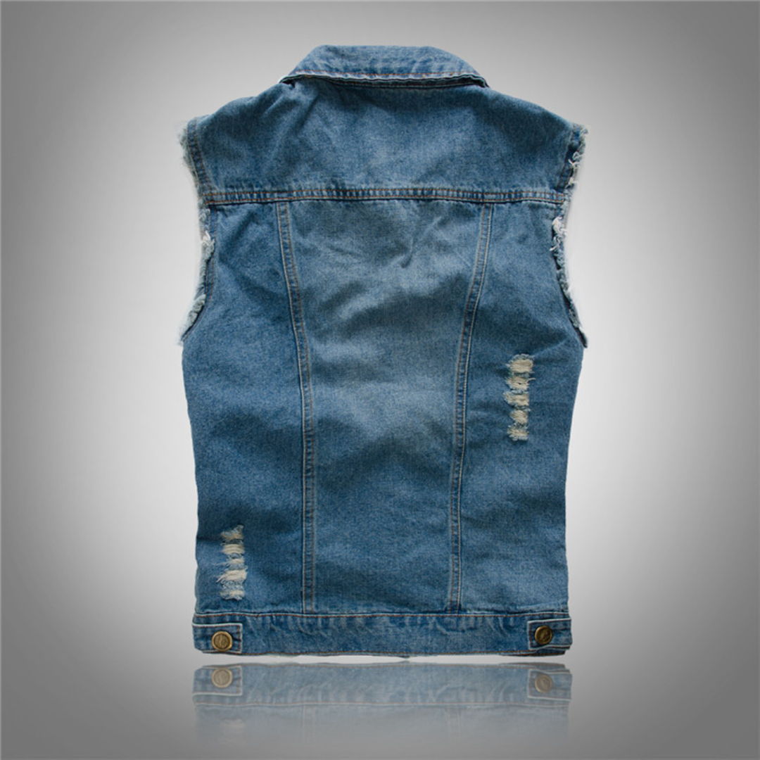 Men's Casual Button Up Vest | Sleeveless