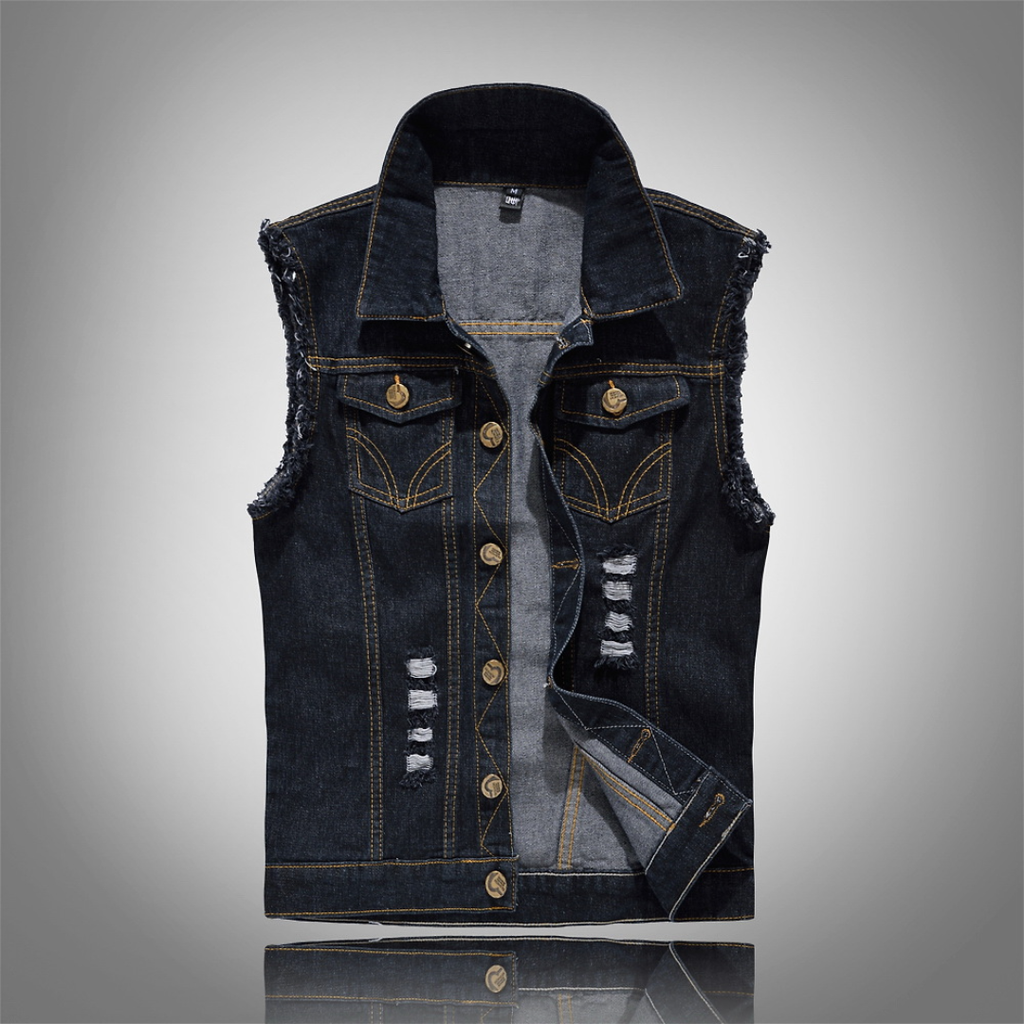 Men's Casual Button Up Vest | Sleeveless
