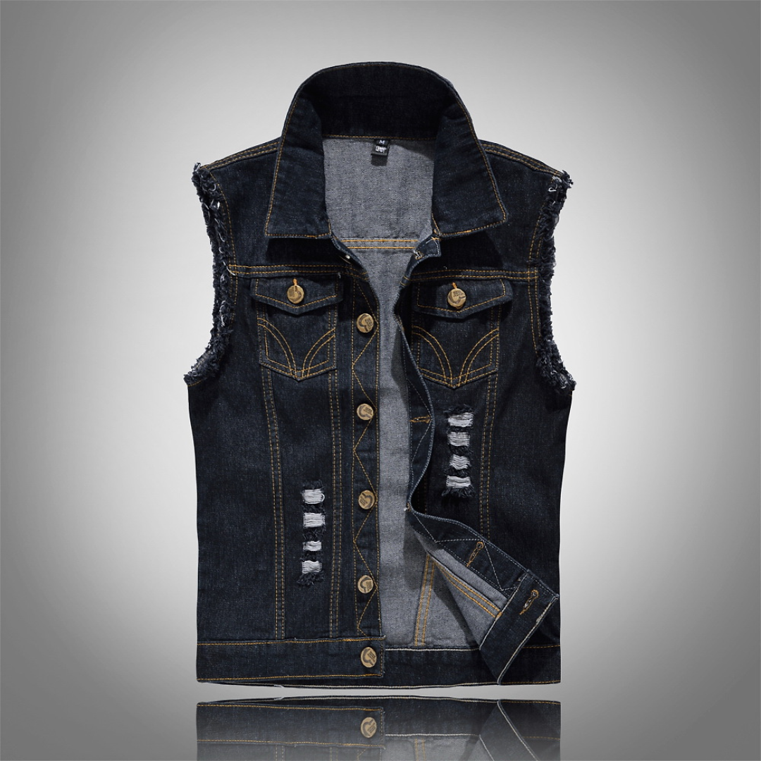 Men's Casual Button Up Vest | Sleeveless
