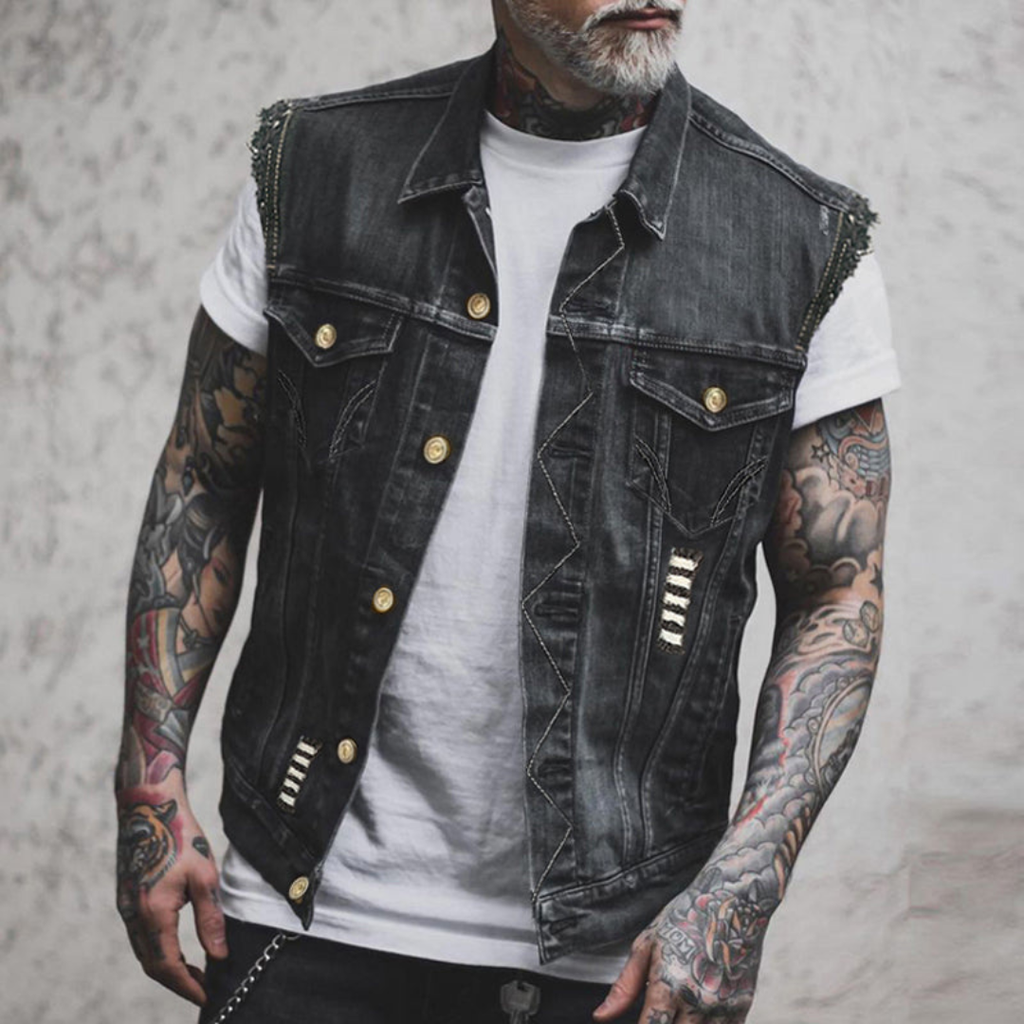 Men's Casual Button Up Vest | Sleeveless