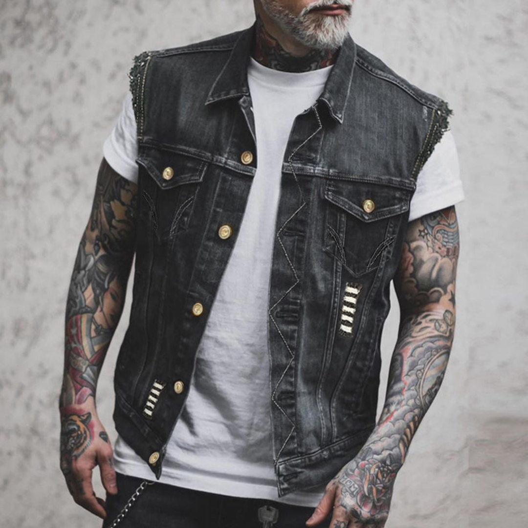 Men's Casual Button Up Vest | Sleeveless