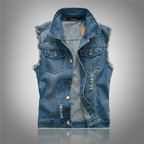 Men's Casual Button Up Vest | Sleeveless