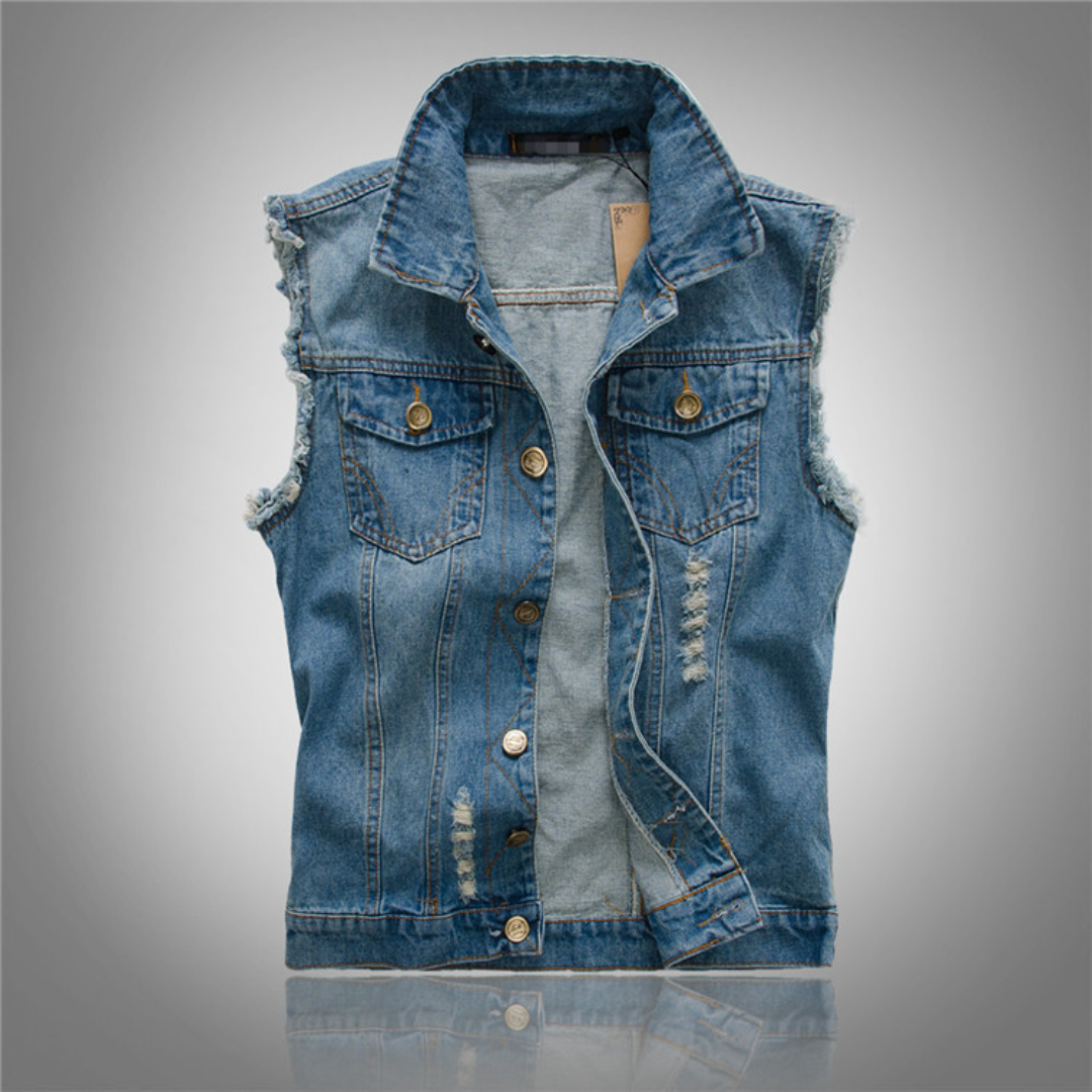 Men's Casual Button Up Vest | Sleeveless