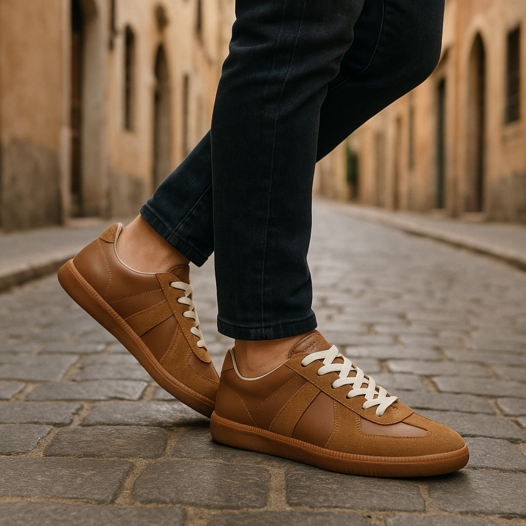 Men's Orthopedic Lace-Up Sneakers | Flat