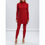 Women’s Loungewear High-Neck Two-Piece Set | Ribbed