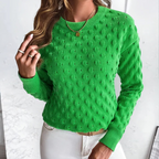 Women’s Warm Knit Sweater | Crew Neck