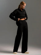 Women's Collar Sweater Co Ord Set | Loungewear