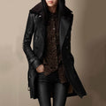 Women's Double-Breasted Longline Trench Coat | Casual