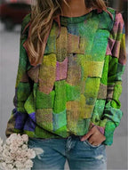 Women's Long Sleeve Winter Knit Sweater | Round Neck
