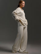 Women's Collar Sweater Co Ord Set | Loungewear