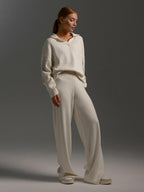 Women's Collar Sweater Co Ord Set | Loungewear