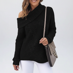 Women’s Knit Off Shoulder Sweater | Long Sleeve